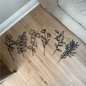 Black Botanical Wall Decals